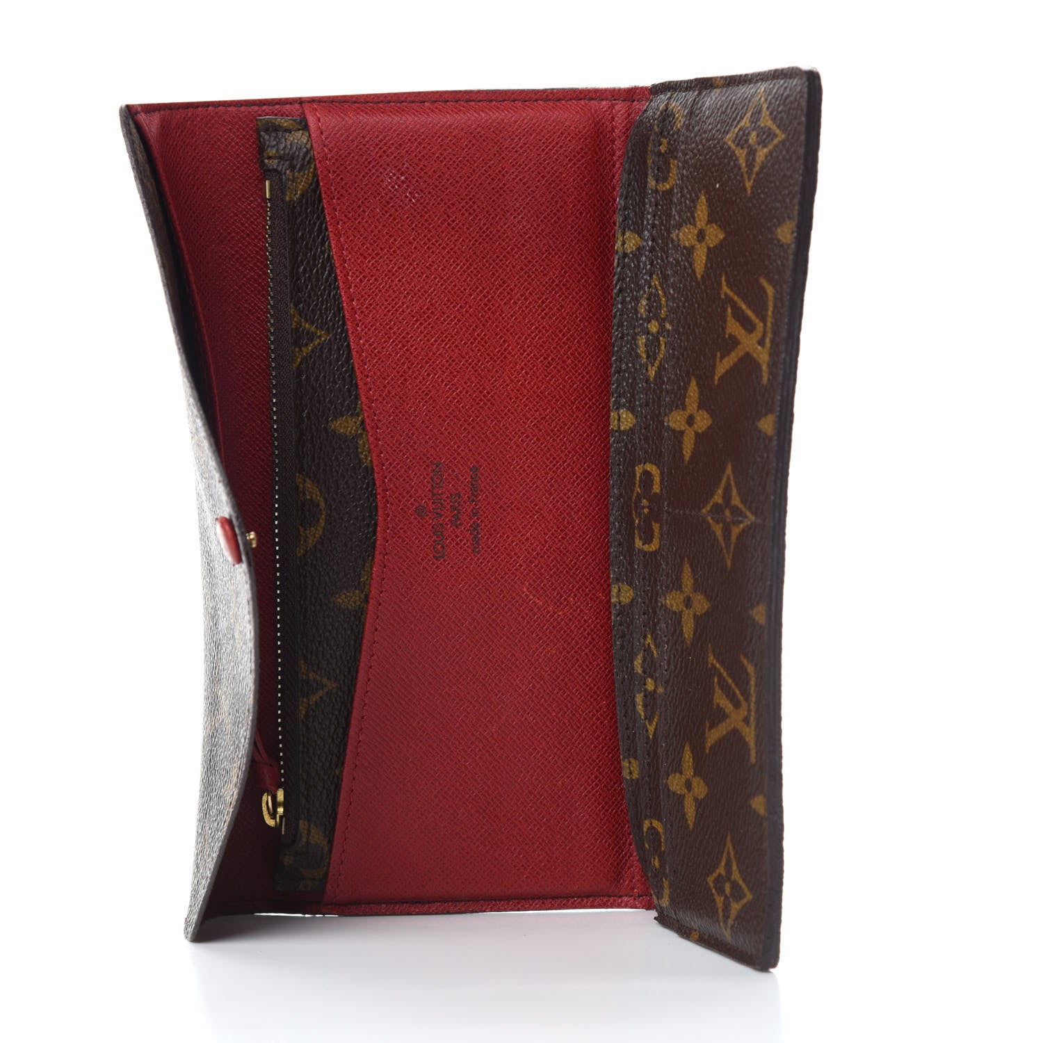 Louis Vuitton Monogram Josephine Wallet Red 6 of 9