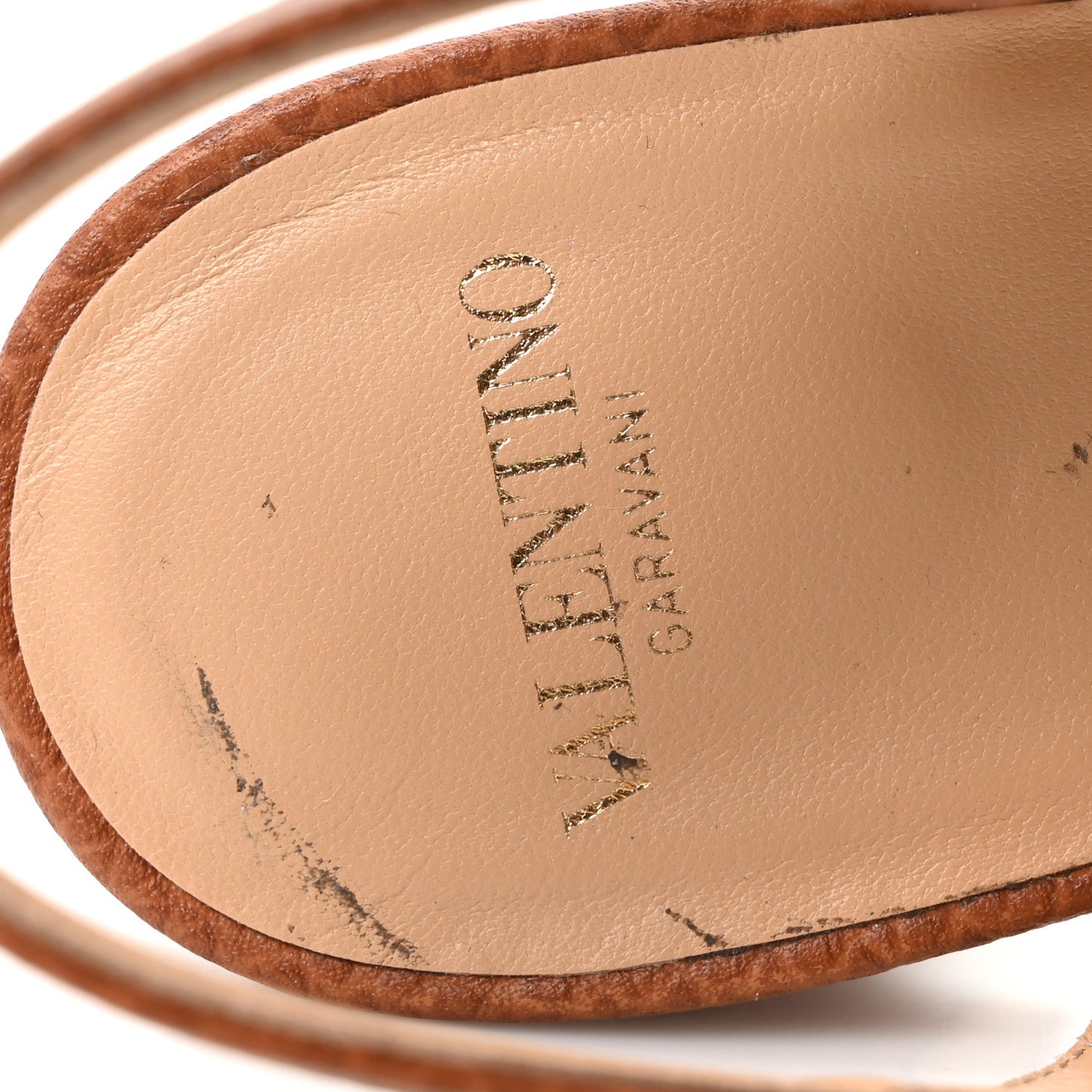 Canvas Grained Calfskin VLogo 75mm Sandals 39 Beige Selleria