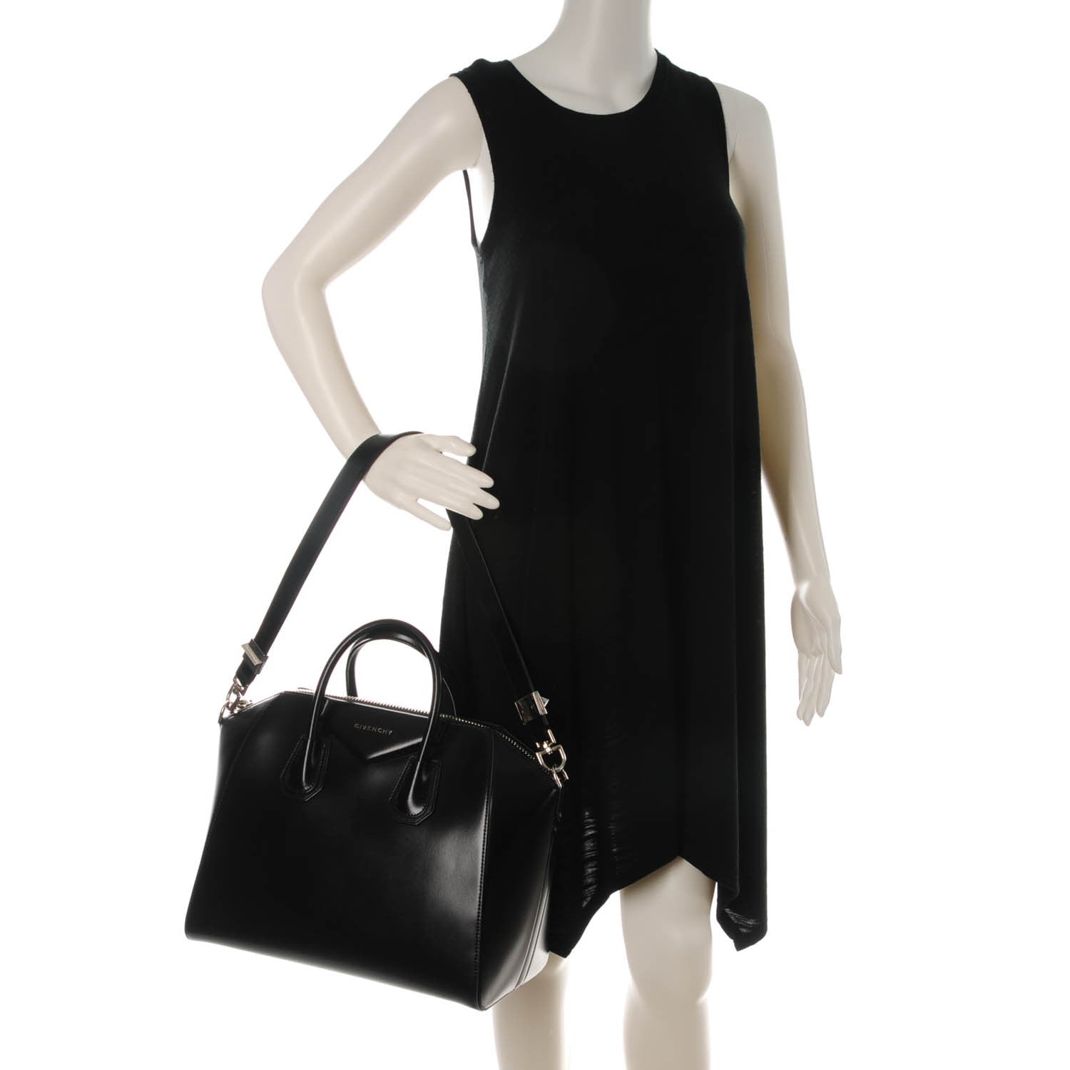 Givenchy Shiny Lord Calfskin Medium Antigona Black 2 of 7