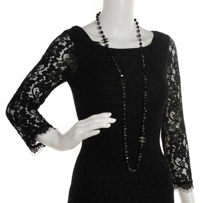 Chanel Ruthenium Beaded CC Long Necklace Black 3 of 5