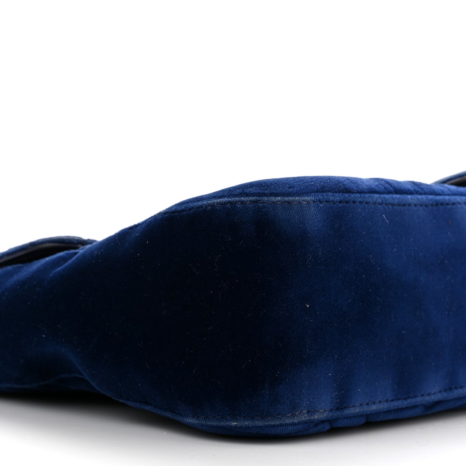 Gucci Velvet Matelasse Medium GG Marmont Shoulder Bag Cobalt Blue 9 of 12