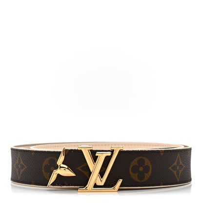 Louis Vuitton Monogram 30mm Pretty LV Reversible Belt 80 32 Beige 1 of 5