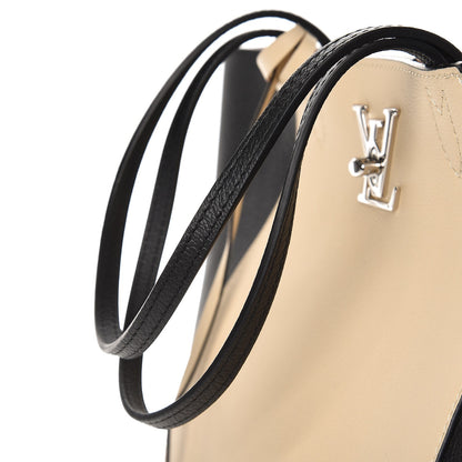 Louis Vuitton Calfskin Lockme Cabas Vanille Black 9 of 9