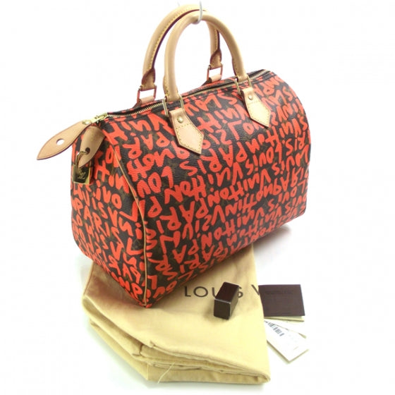 Monogram Graffiti Speedy 30 Orange