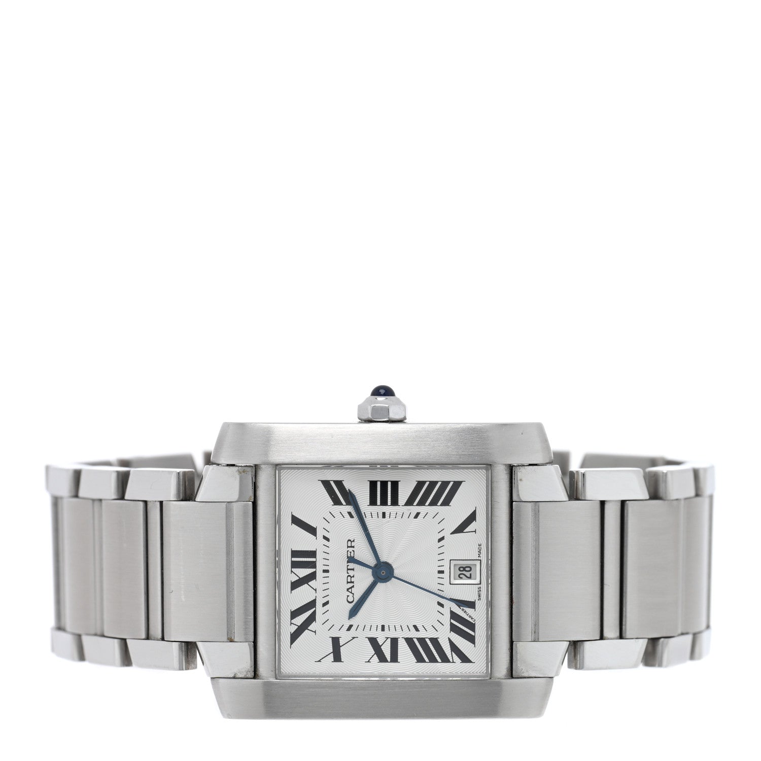 Cartier Stainless Steel 28mm Tank Francaise Automatic Watch 2 of 4