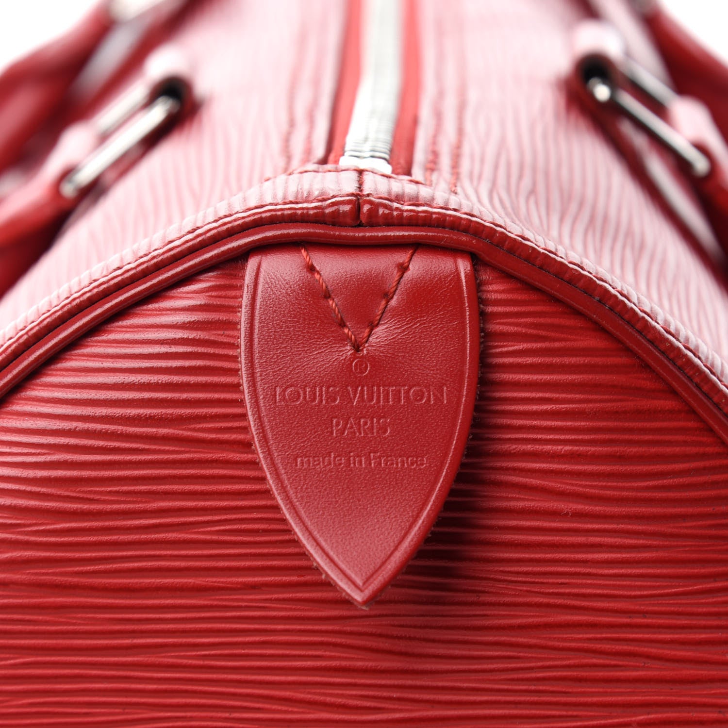 Louis Vuitton Epi Speedy 30 Rouge 6 of 15