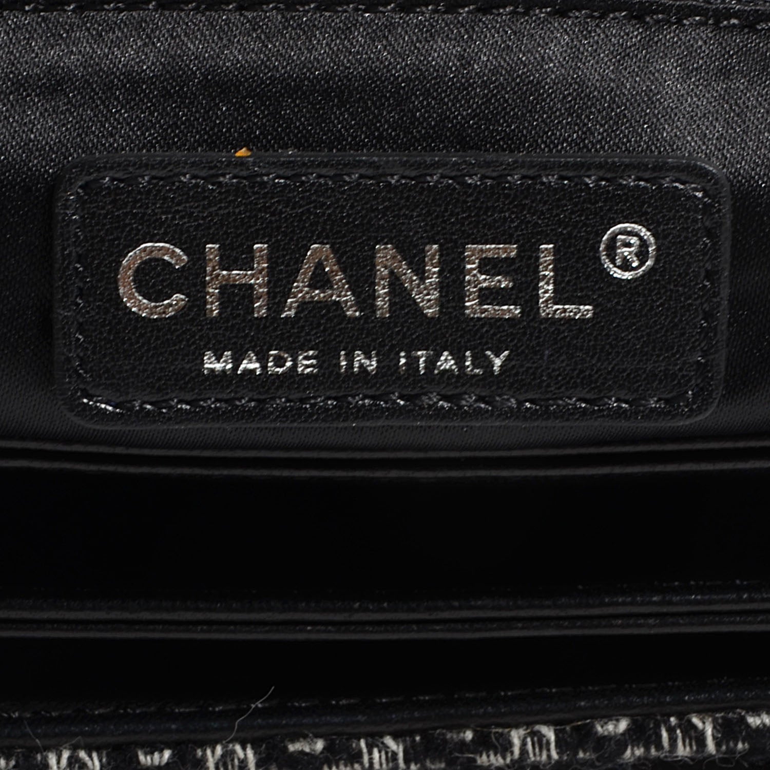 Chanel Sequin Tweed Icons Large Accordion 3 Flap Black 7 of 8