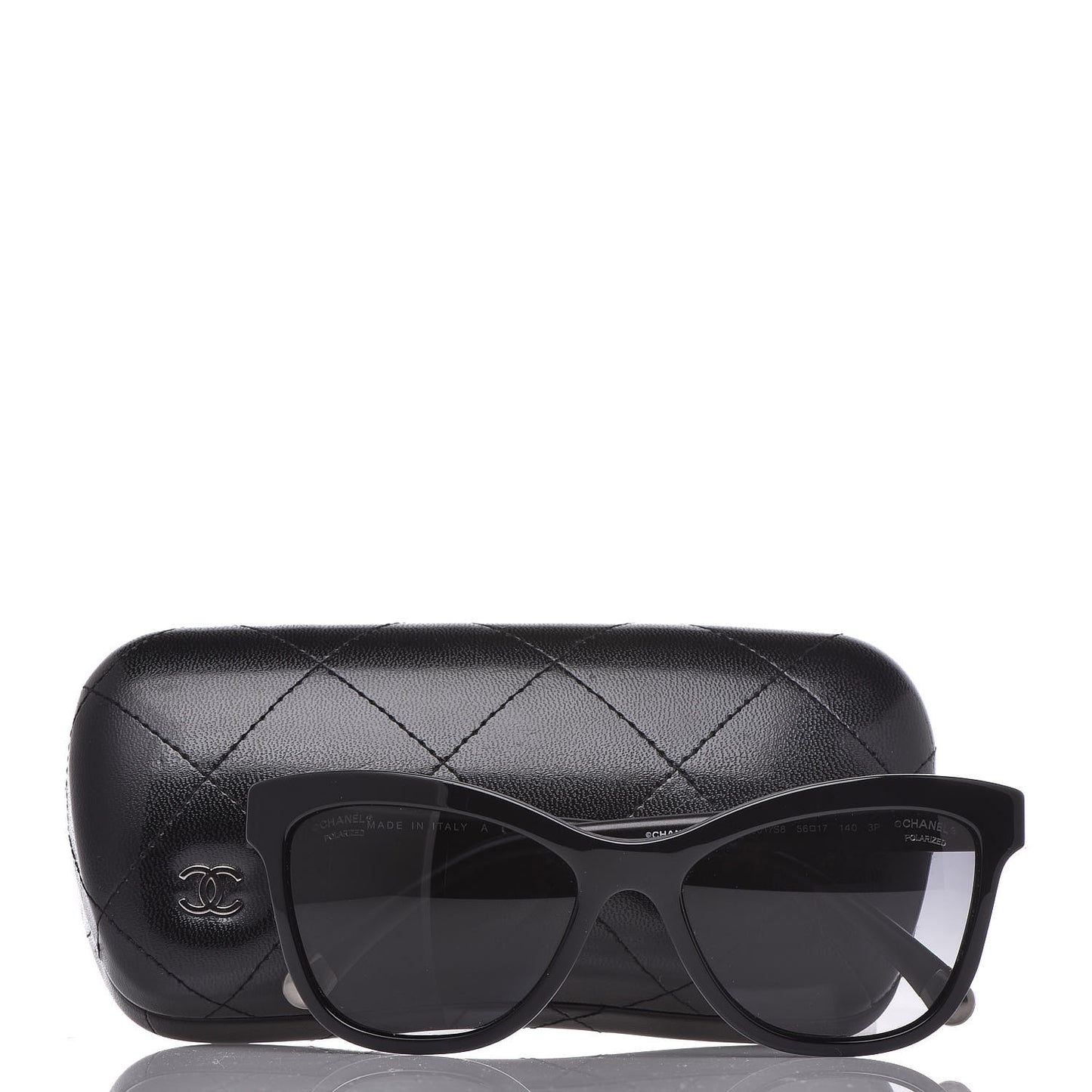 Polarized CC Cat Eye Sunglasses 5330 Black