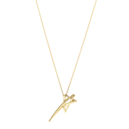 Tiffany 18K Yellow Gold Paloma Picasso Shooting Star Pendant Necklace 1 of 4