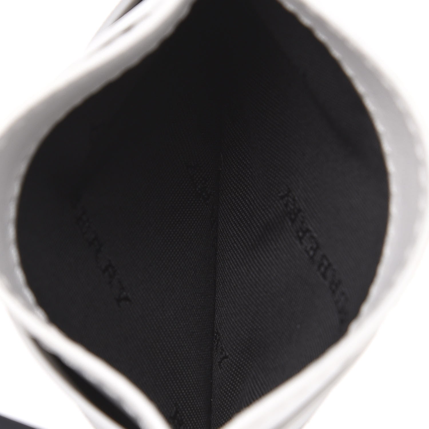 Burberry Vintage Check Calfskin Sandon Card Case White 4 of 6