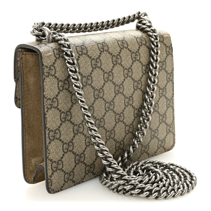 Gucci GG Supreme Monogram Mini Dionysus Shoulder Bag Taupe 3 of 10