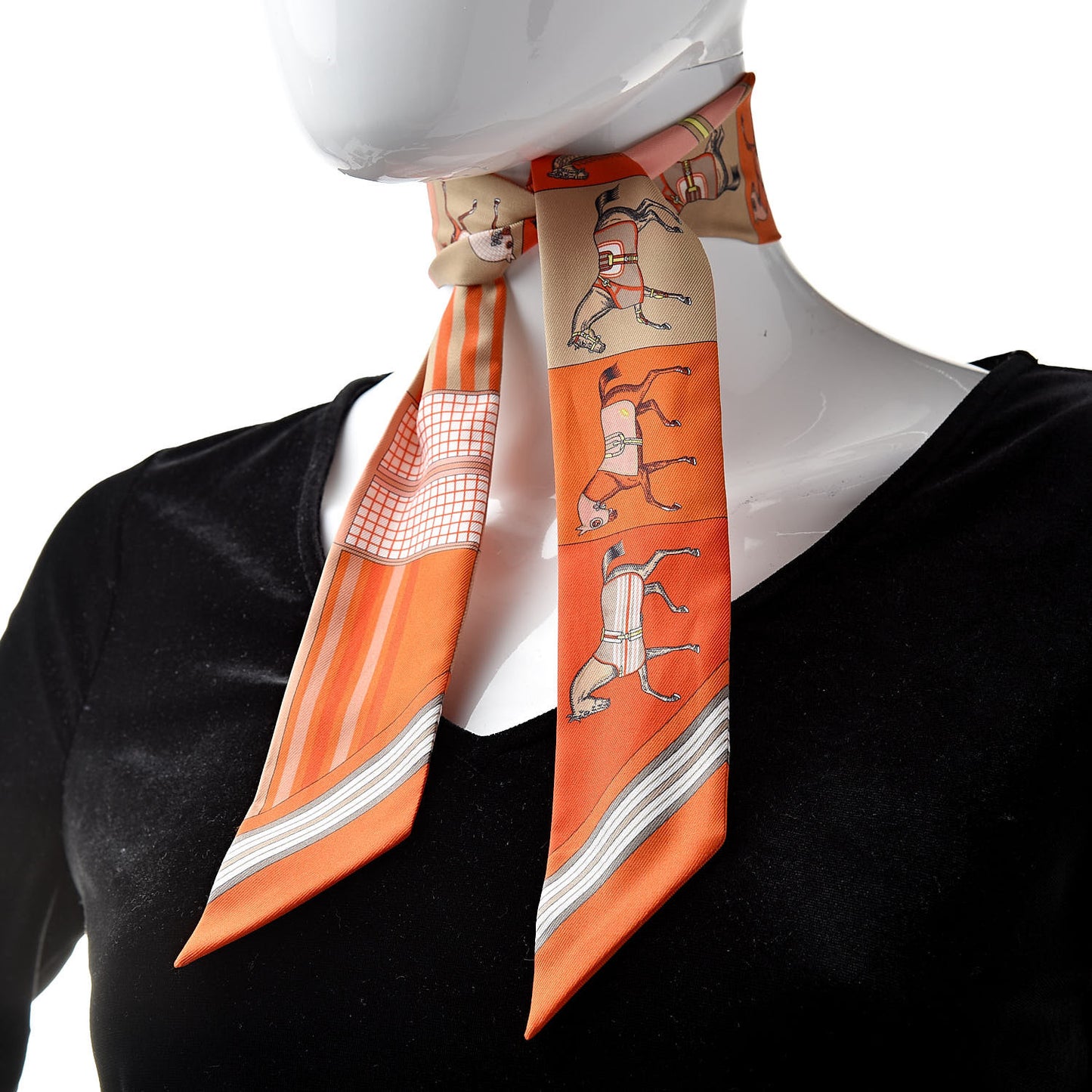 Silk Couvertures Nouvelles Twilly Orange Jaune Capucine