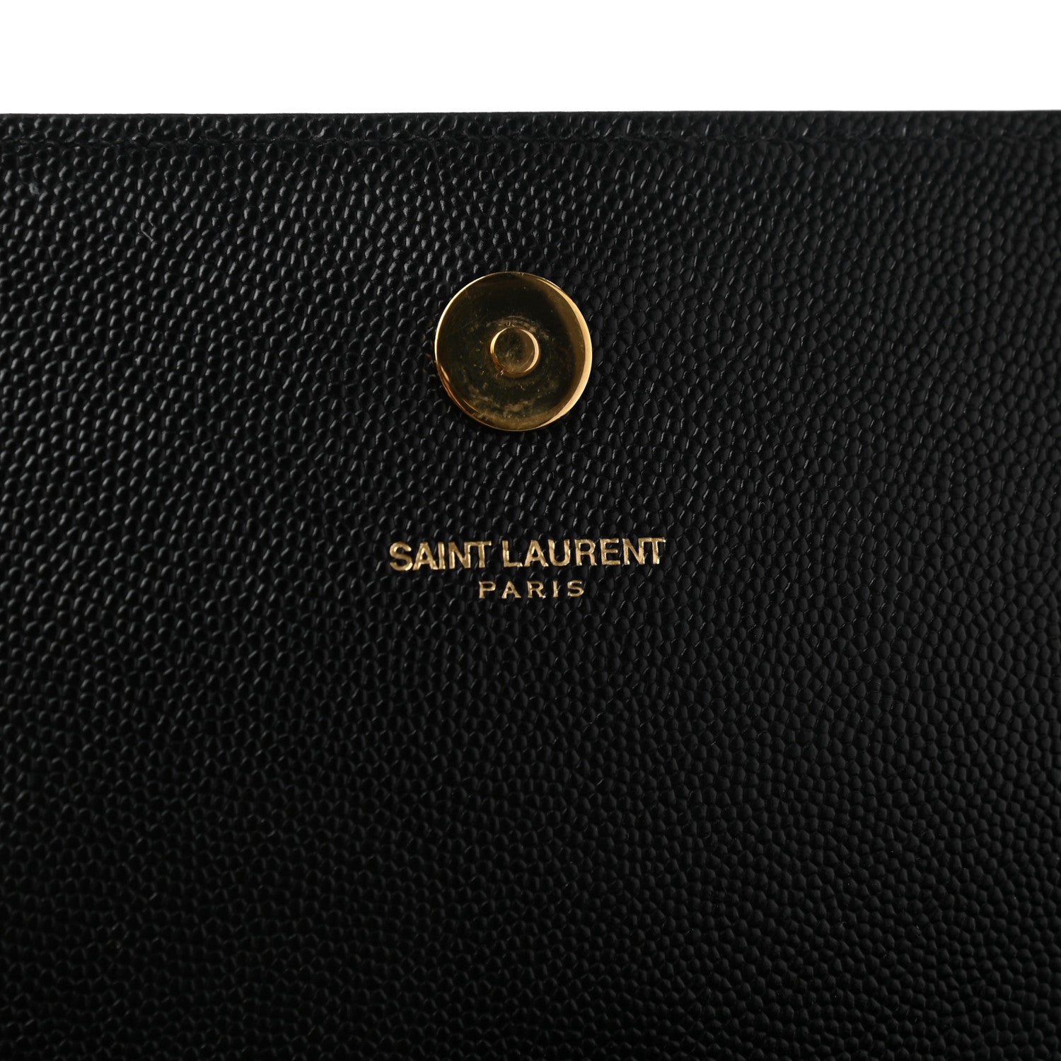 Saint Laurent Grain De Poudre Monogram Cassandre Clutch Black 7 of 10