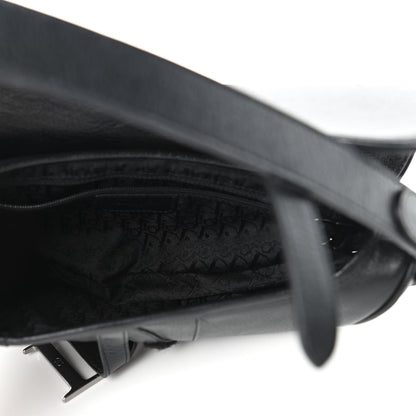 Christian Dior Calfskin Saddle Bag Black 5 of 10