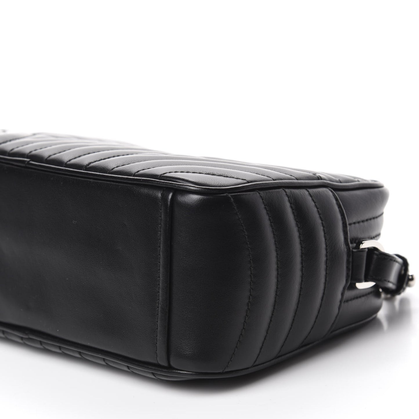 Soft Calfskin Diagramme Crossbody Bag Black