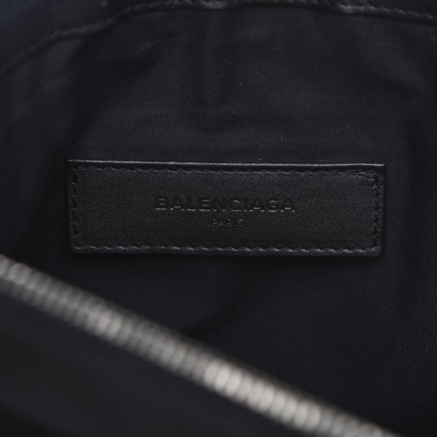 Suede Arena Lambskin Classic Hardware City Medium Pouch Black