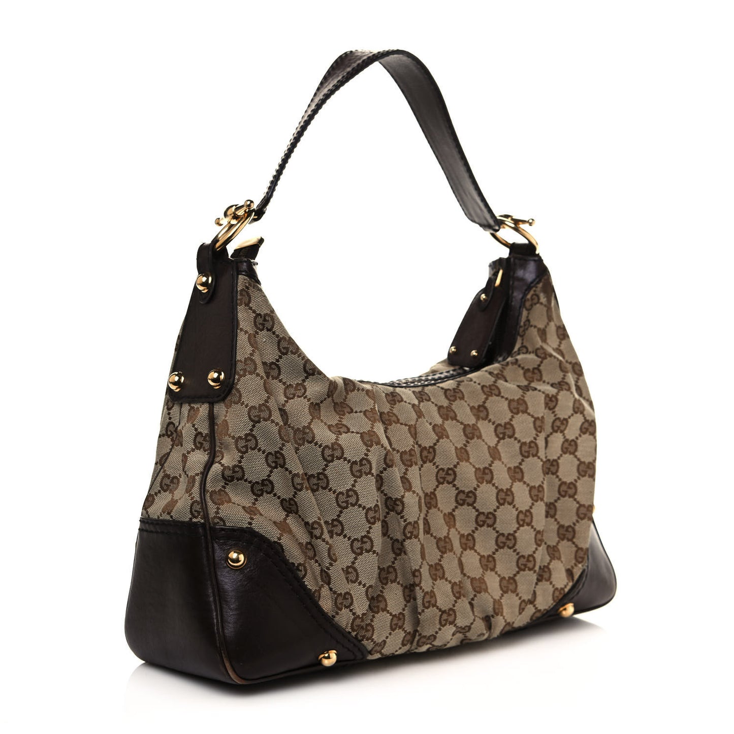 Monogram Medium Jockey Hobo Dark Brown