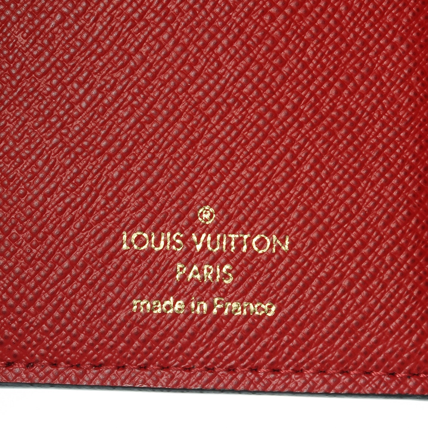 Damier Ebene Victorine Wallet Red