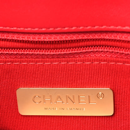 Chanel Lambskin Quilted Medium Chanel 19 Flap Red 6 of 10