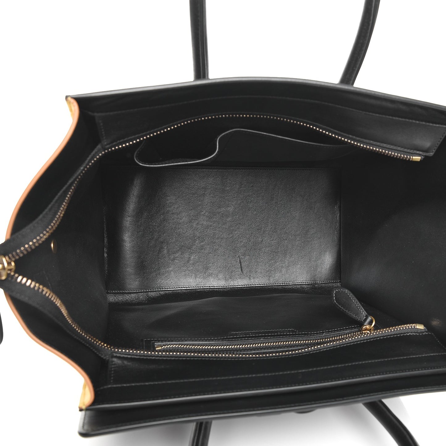 Baby Grained Calfskin Suede Mini Tri-Color Luggage Vanilla