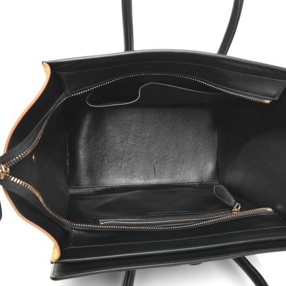Celine Baby Grained Calfskin Suede Mini Tri-Color Luggage Vanilla 5 of 9