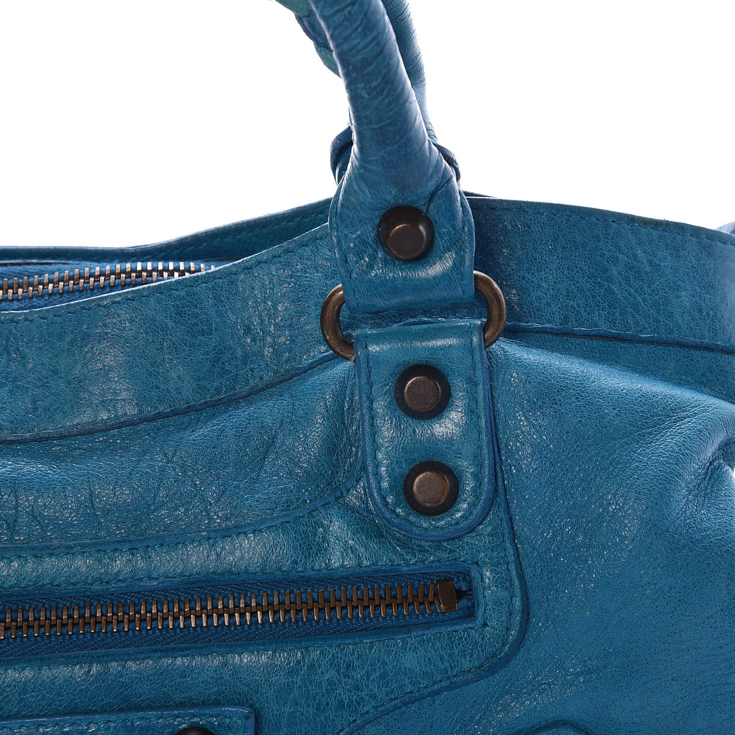 Chevre Classic Hardware First Turquoise