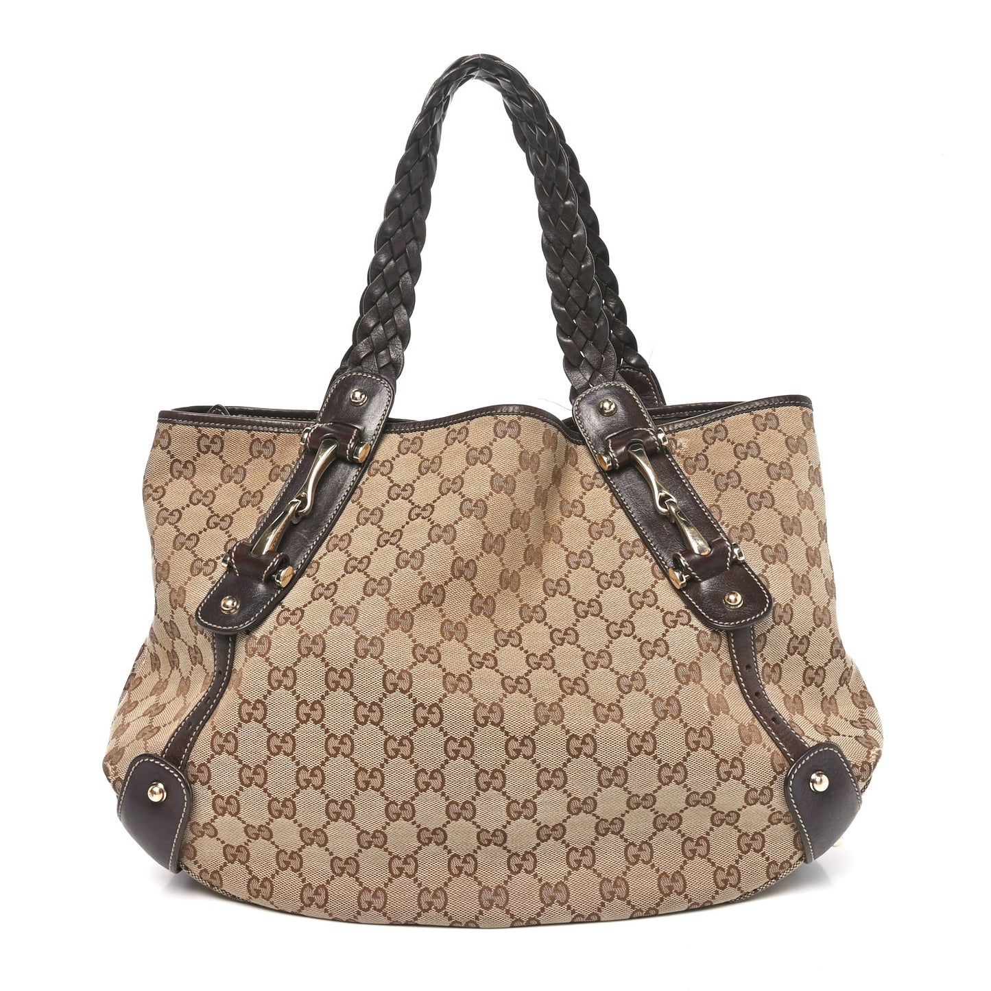 Monogram Medium Pelham Shoulder Bag Dark Brown