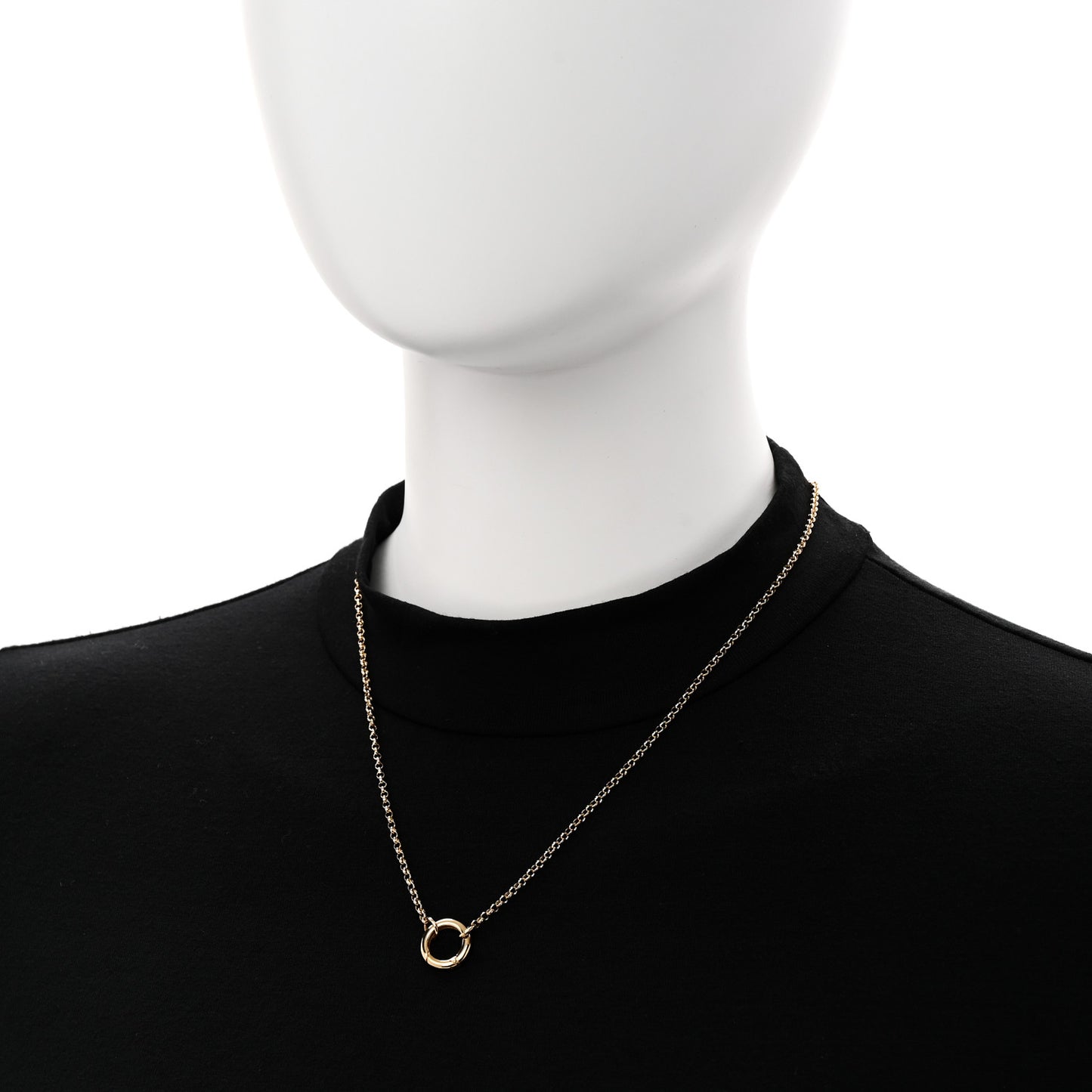 18K Yellow Gold Small Belcher Chain Mini Chubby Annex Link Necklace