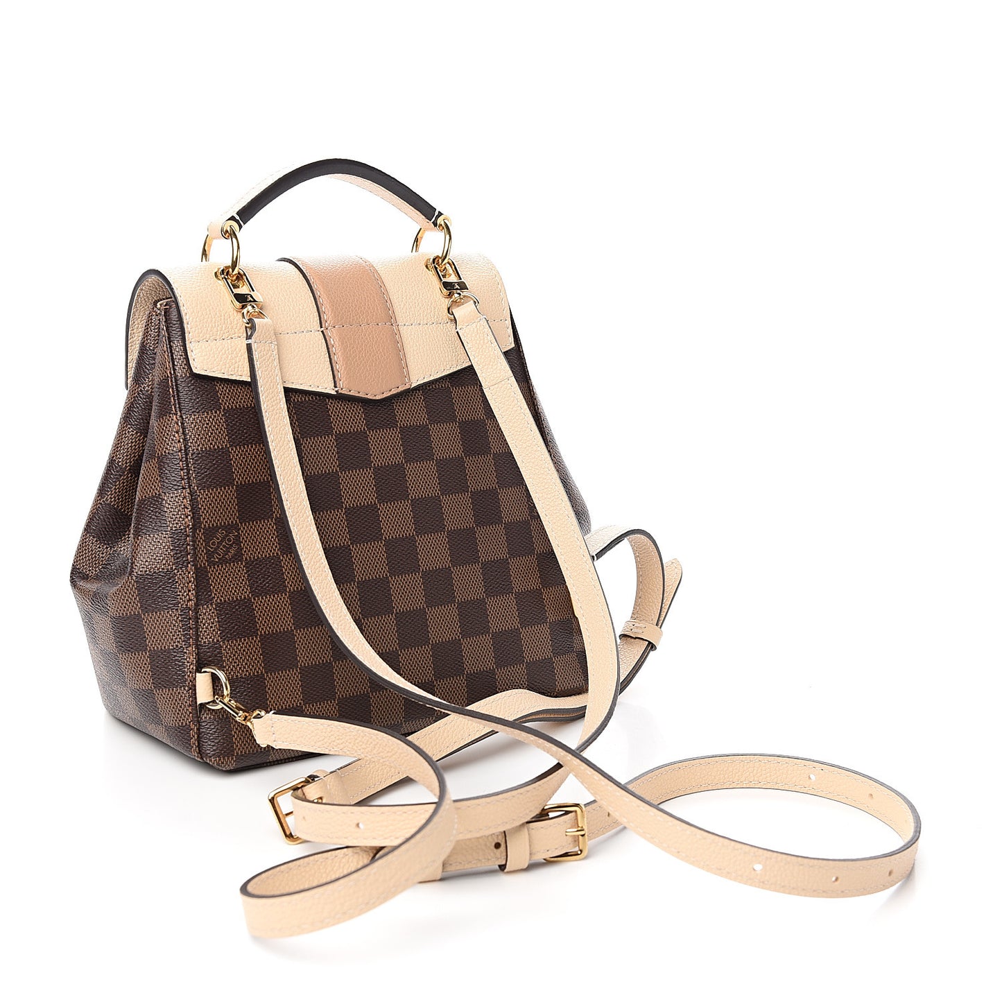 Damier Ebene Clapton Backpack Creme