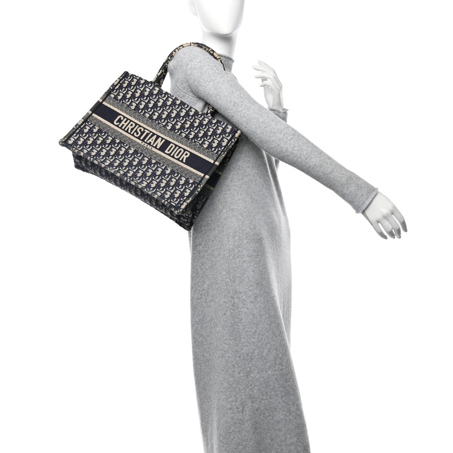 Oblique Medium Book Tote Blue Multicolor