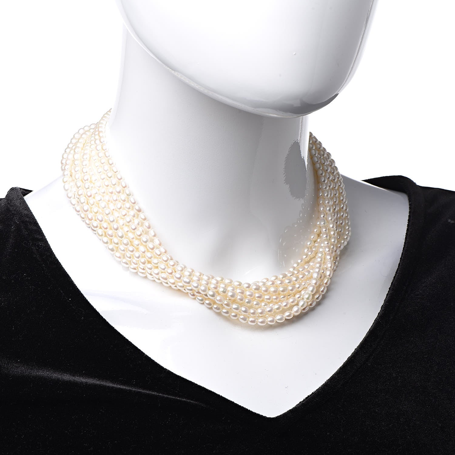 Tiffany 18K Yellow Gold Pearl Paloma Picasso Torsade Necklace 2 of 5