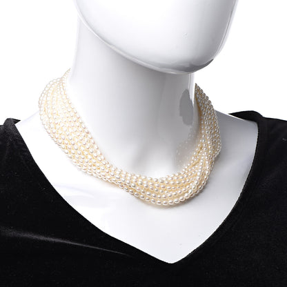Tiffany 18K Yellow Gold Pearl Paloma Picasso Torsade Necklace 2 of 5