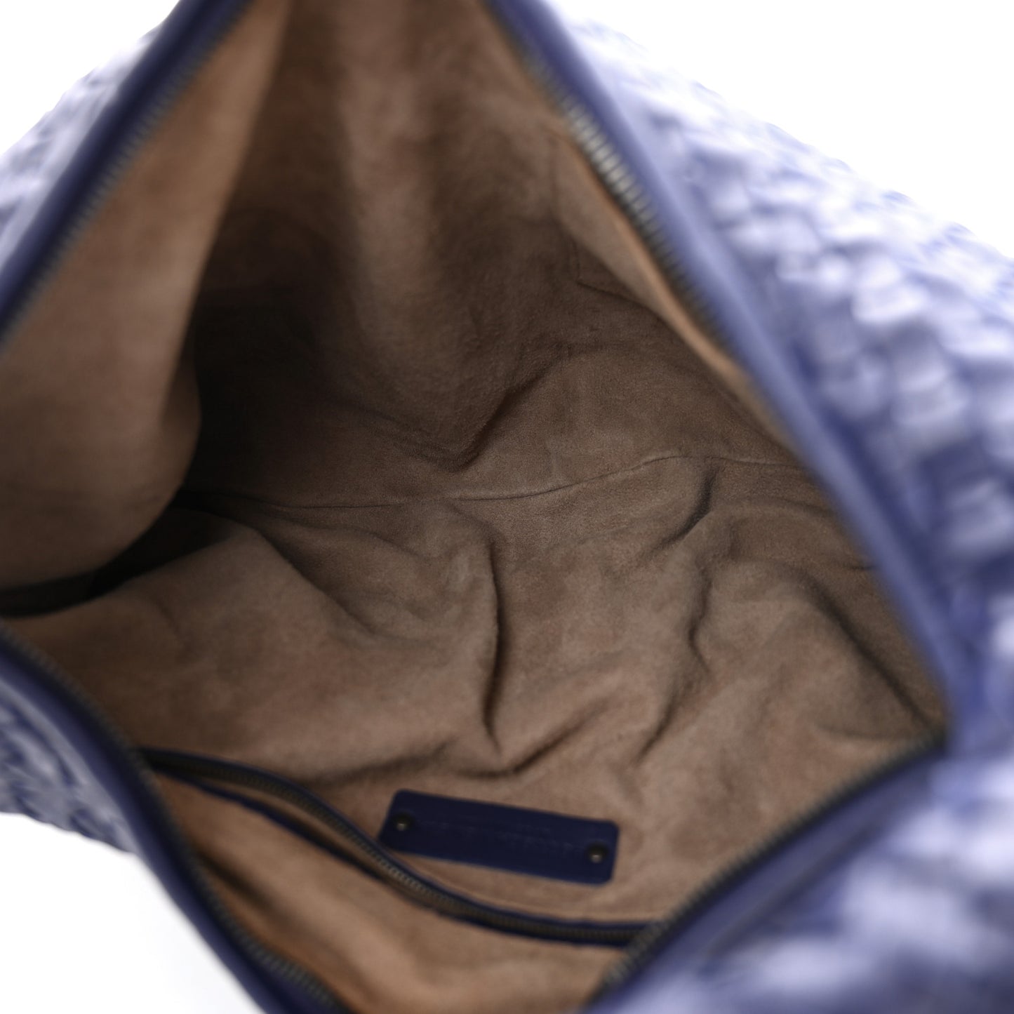 Nappa Intrecciato Large Veneta Hobo Sapphire