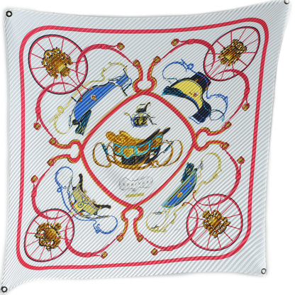 Hermes Silk Plisse Springs Scarf 90 2 of 6