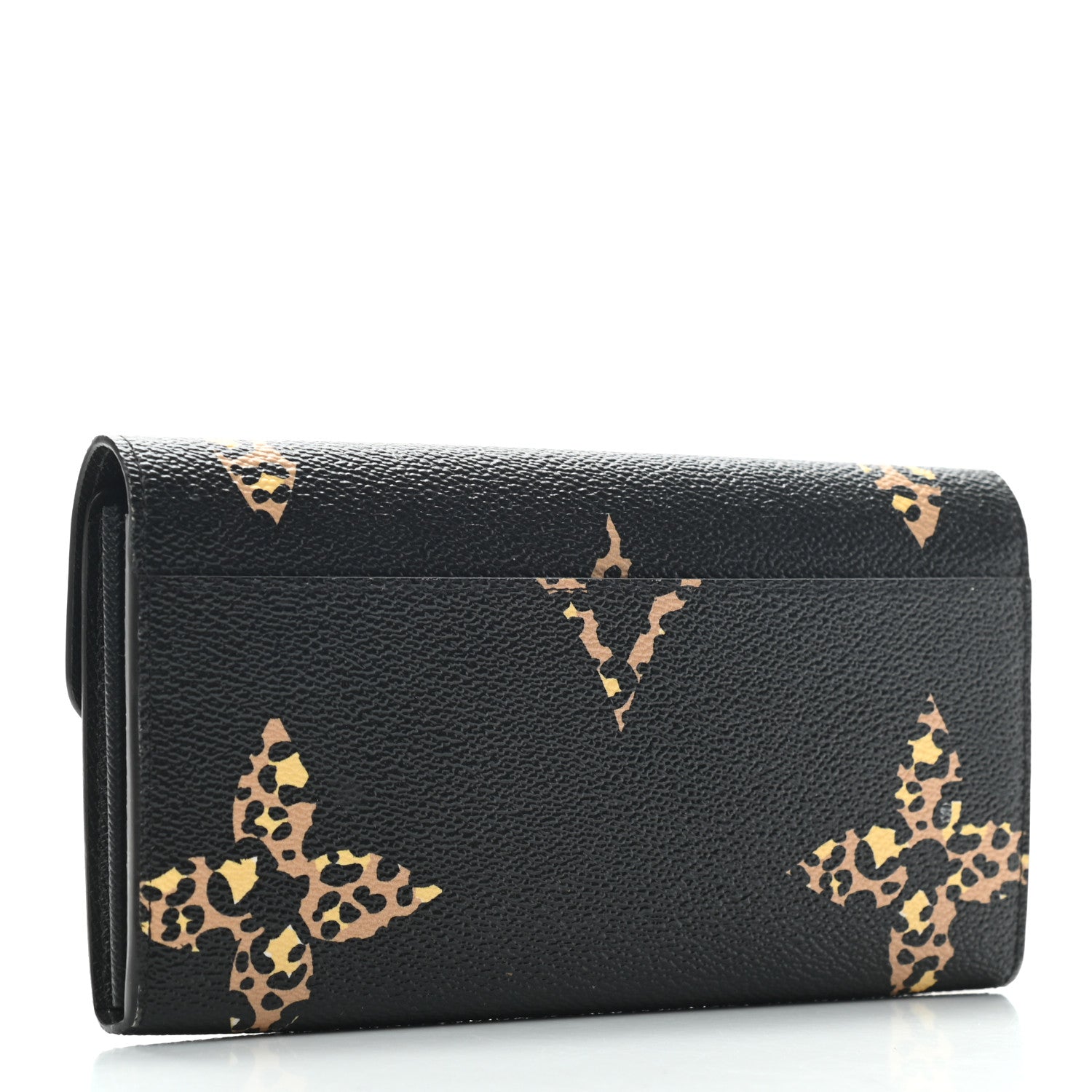 Louis Vuitton Monogram Giant Jungle Sarah Wallet Black 3 of 8