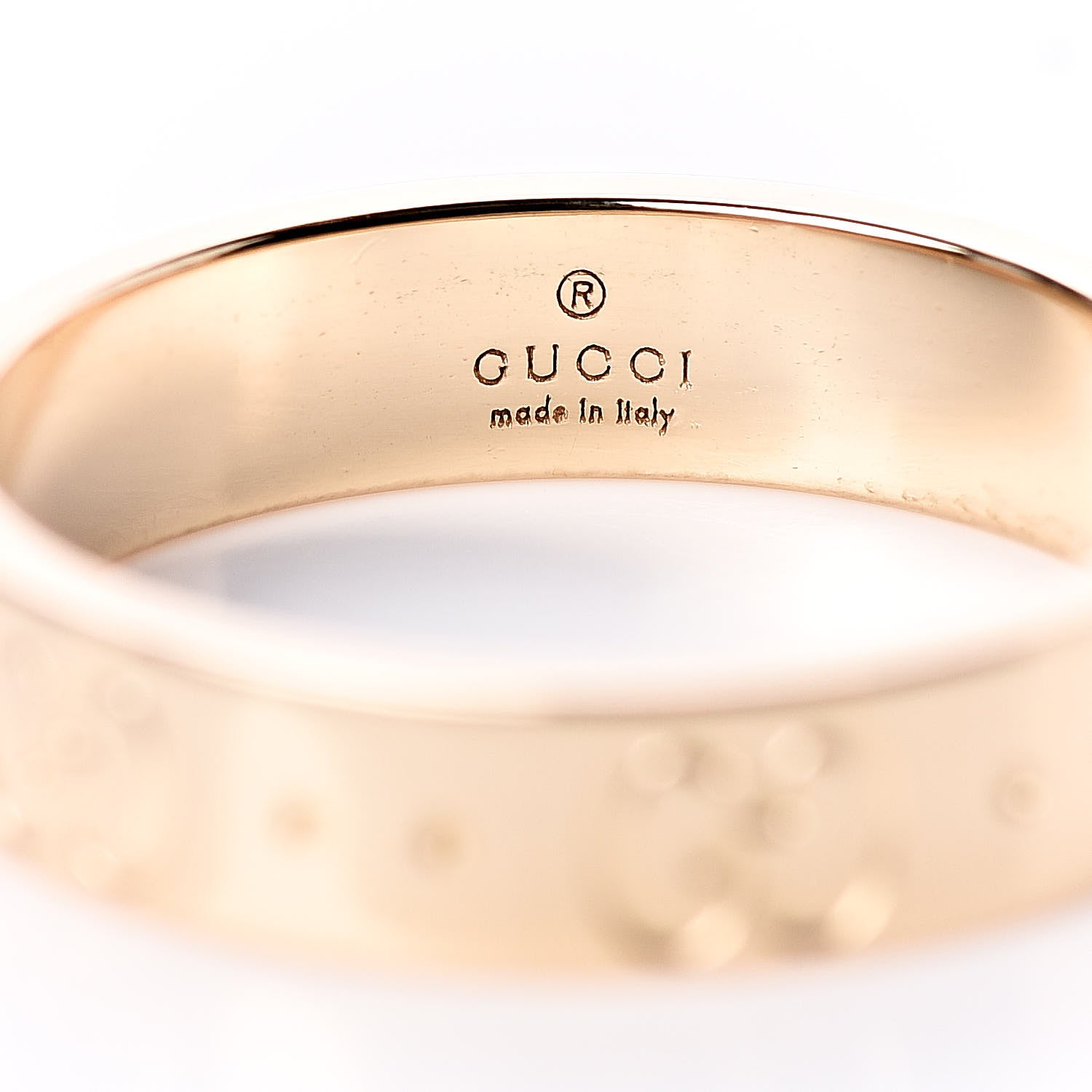 Gucci 18K Yellow Gold 4mm Icon Thin Band Ring 51 5.75 4 of 6