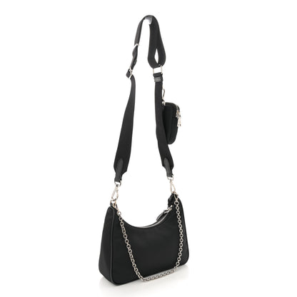 Prada Nylon Re-Edition 2005 Shoulder Bag Black 2 of 10