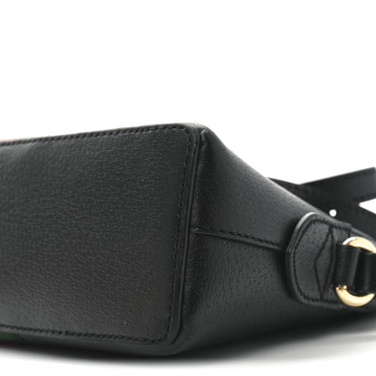 Gucci Calfskin GG Web Small Ophidia Dome Shoulder Bag Black 11 of 11