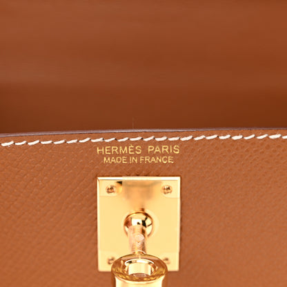 Hermes Epsom Mini Kelly Sellier 20 Gold 6 of 11