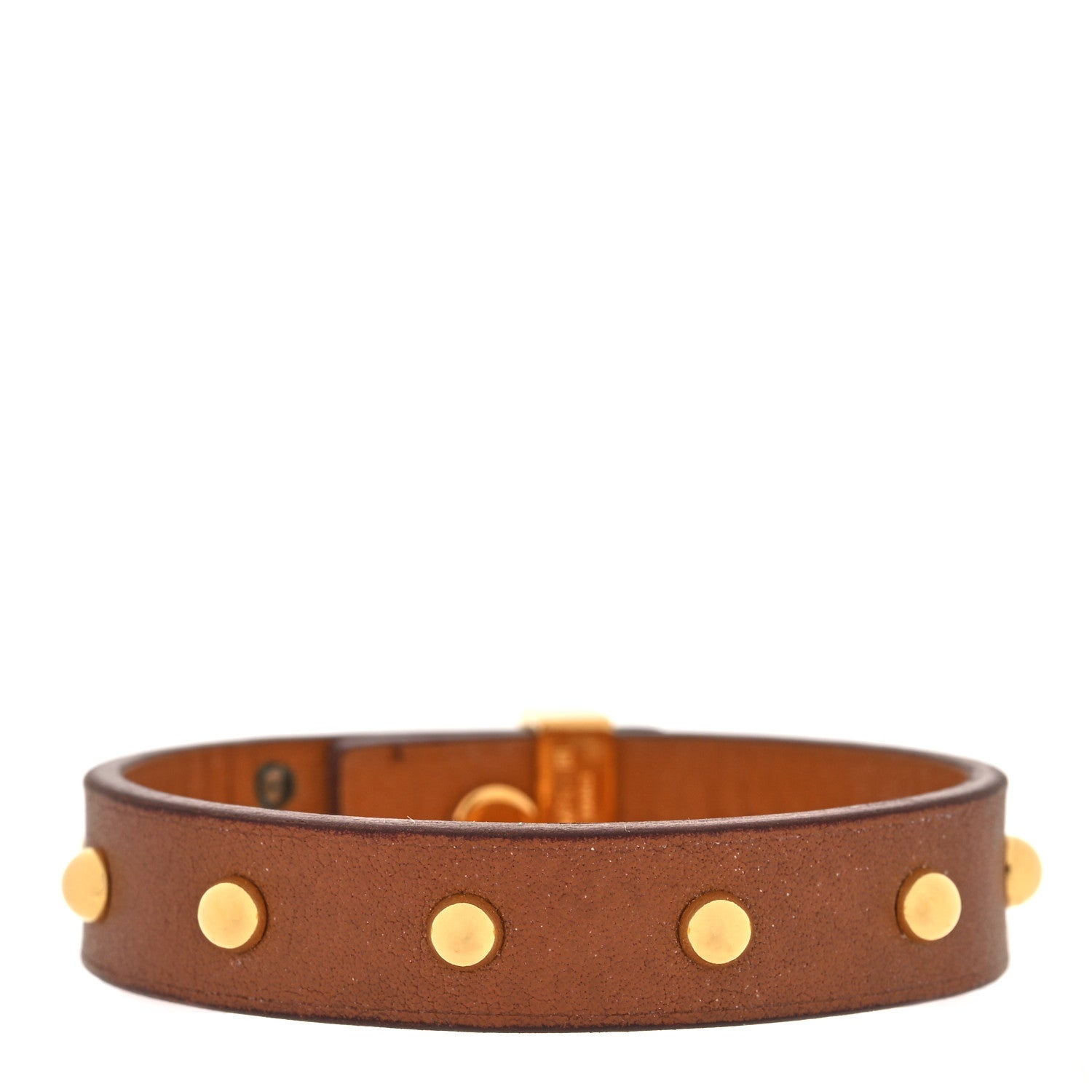 Hermes Swift Mini Dog Clous Ronds Bracelet T1 Gold 3 of 10