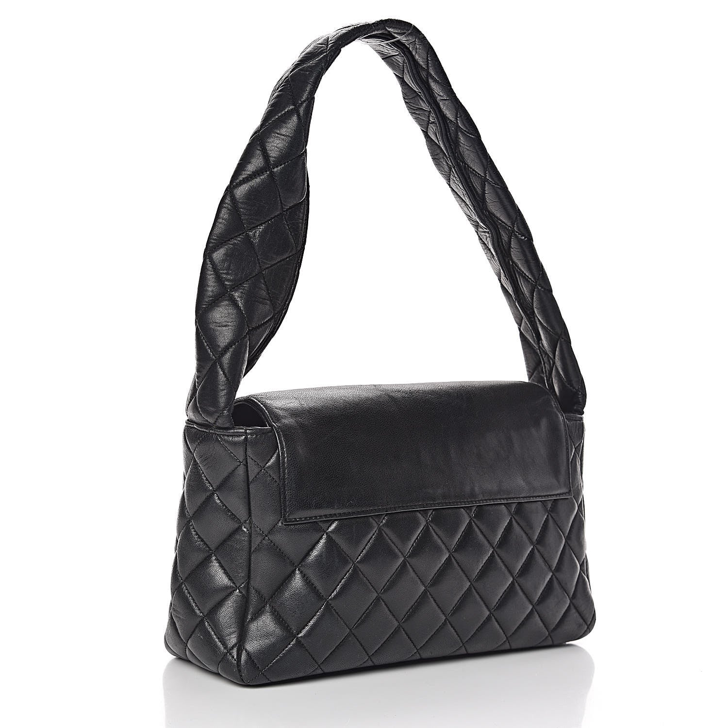 Chanel Lambskin Quilted Flap Shoulder Bag Black 3 of 12