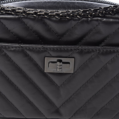 Chanel Aged Calfskin Chevron Mini Reissue Camera Case So Black 8 of 11