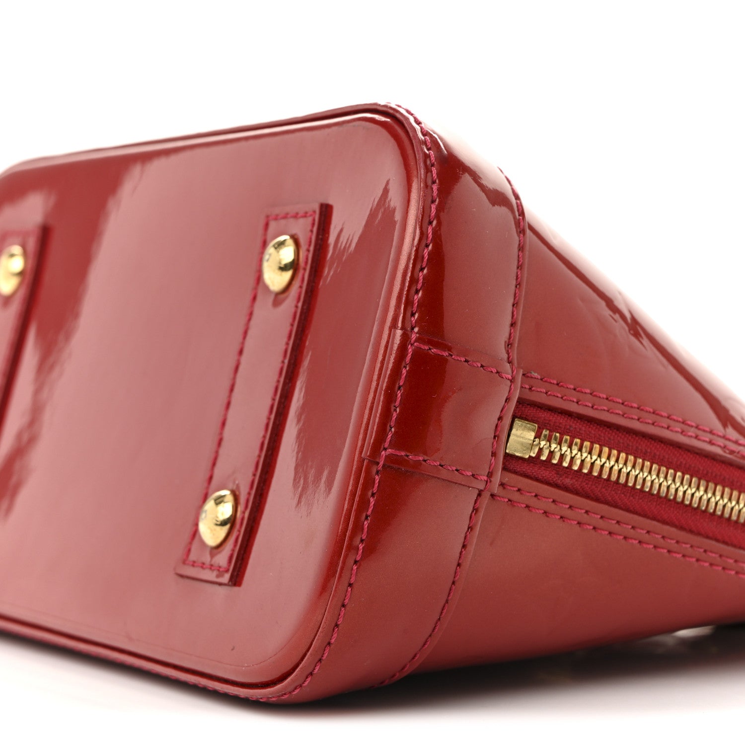 Louis Vuitton Vernis Alma BB Cherry 10 of 19