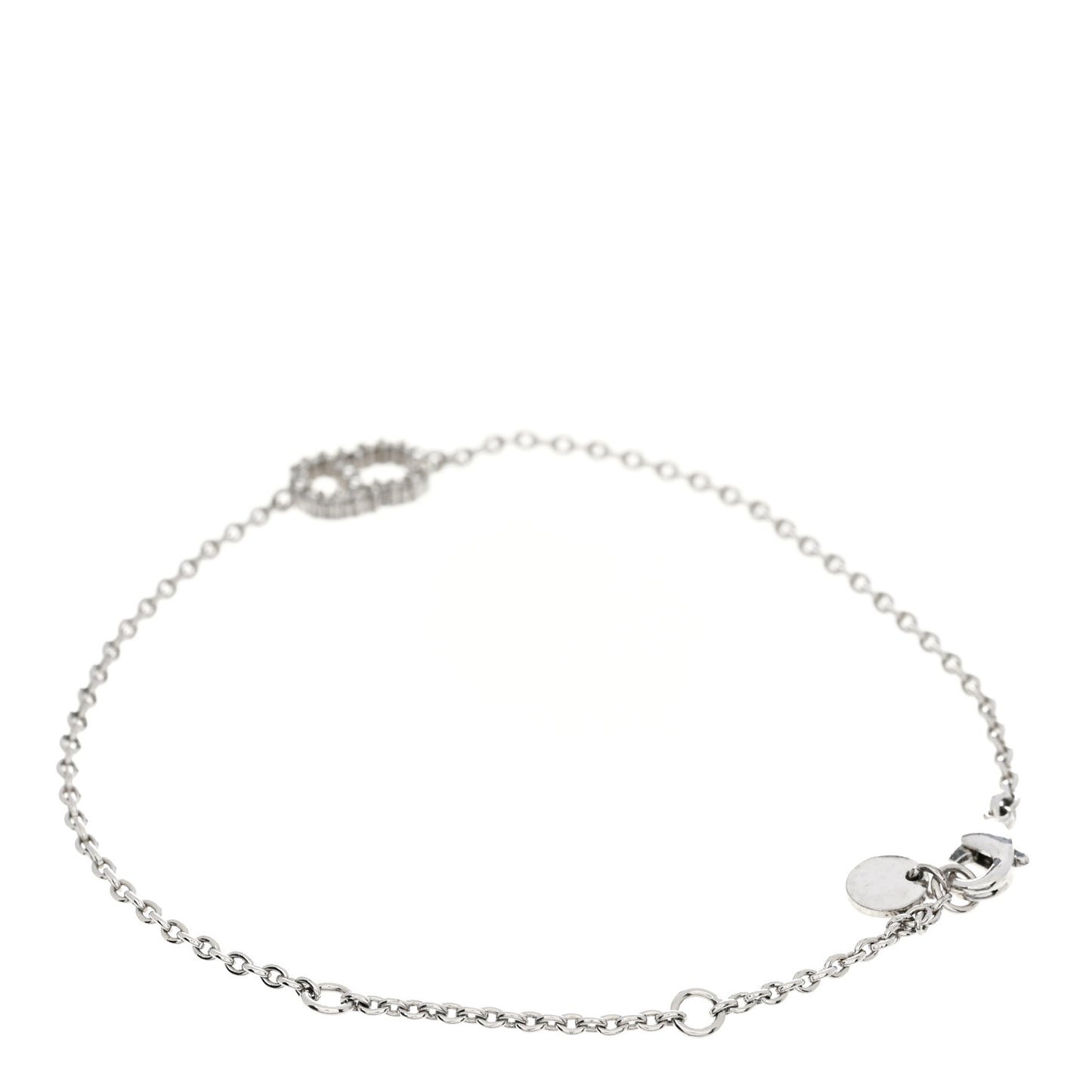 Crystal CD Bracelet Silver