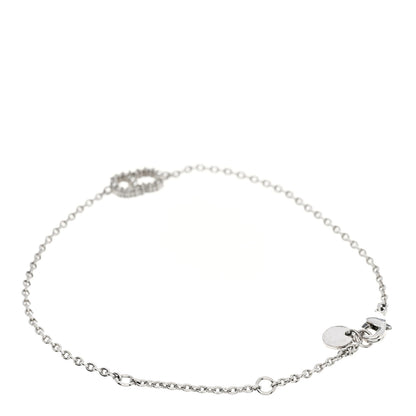 Christian Dior Crystal CD Bracelet Silver 3 of 5