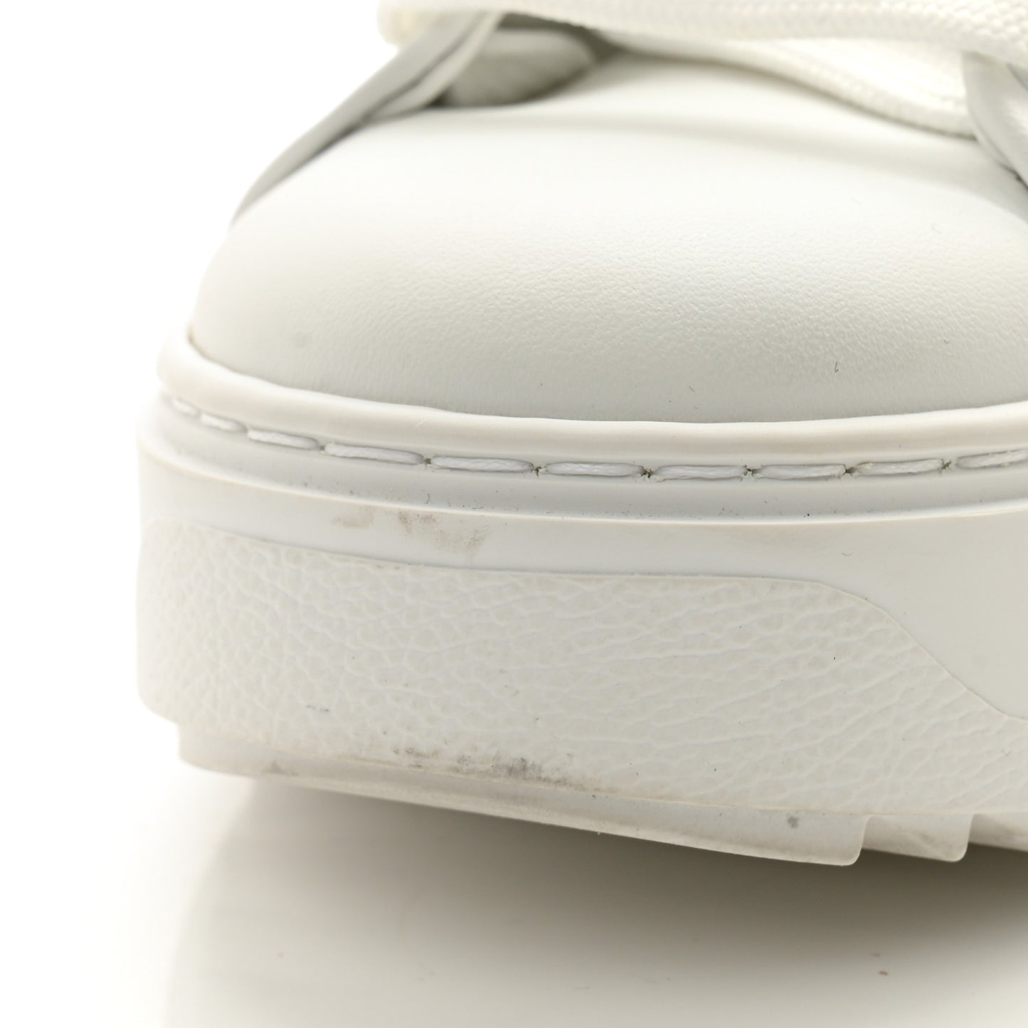 Lambskin Embossed Monogram Time Out Sneakers 37 White