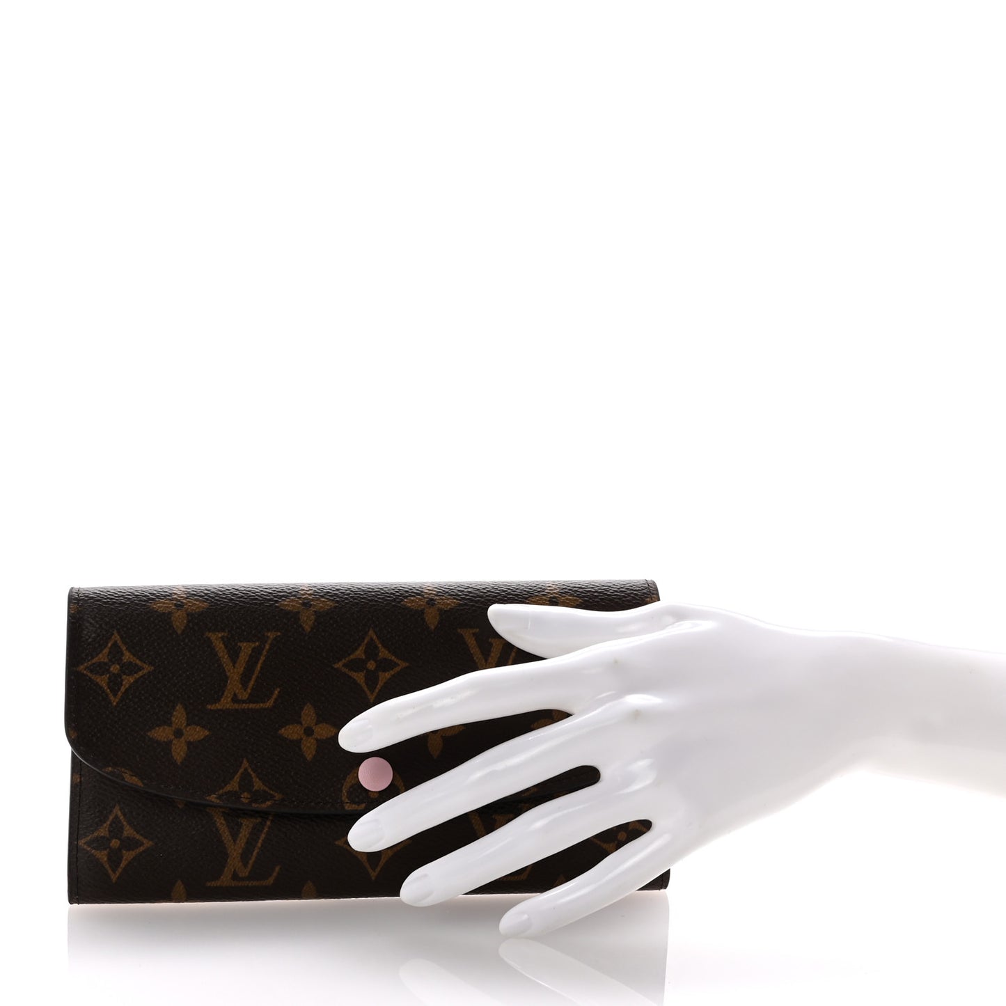 Monogram Emilie Wallet Rose Ballerine