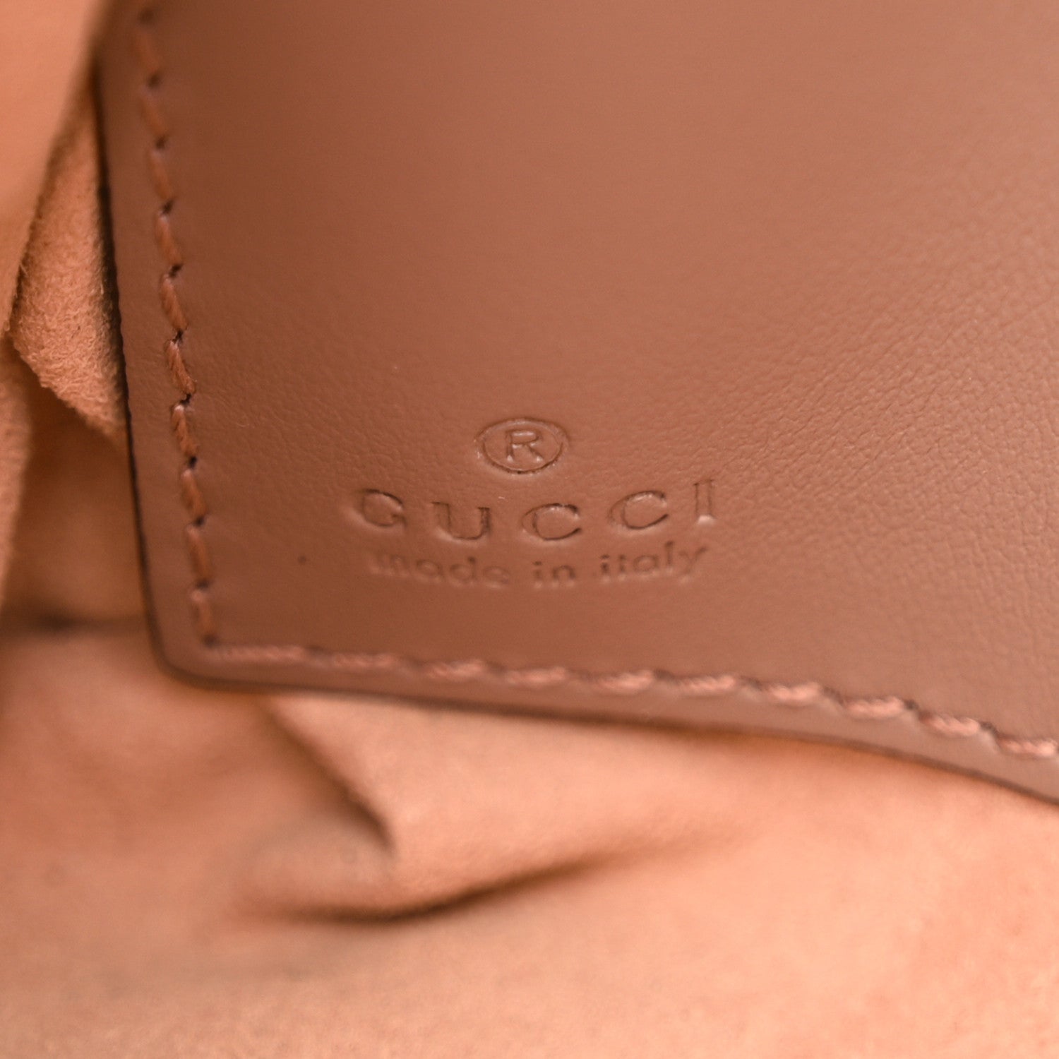 Gucci Calfskin Matelasse Mini GG Marmont Chain Bag Porcelain Rose 6 of 11