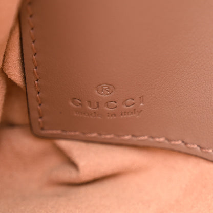 Gucci Calfskin Matelasse Mini GG Marmont Chain Bag Porcelain Rose 6 of 11