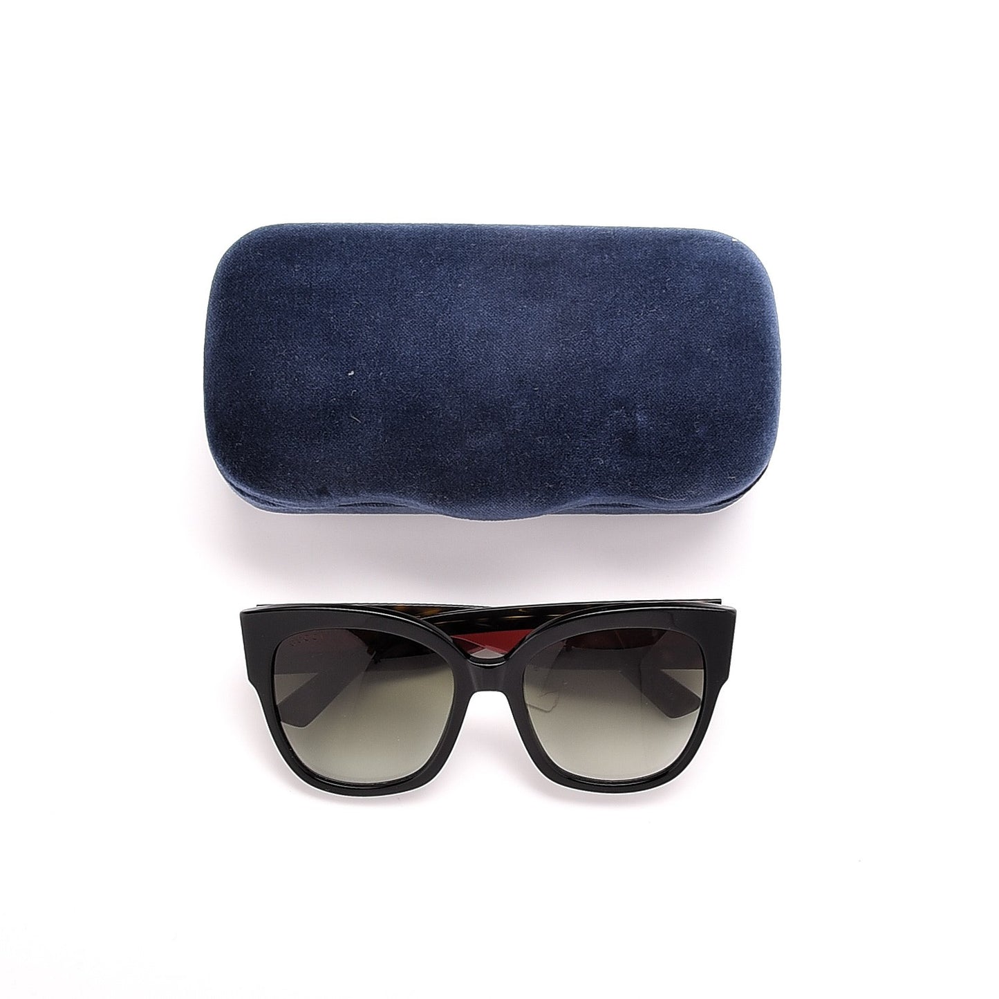 Square Frame Web Sunglasses GG0059S Black